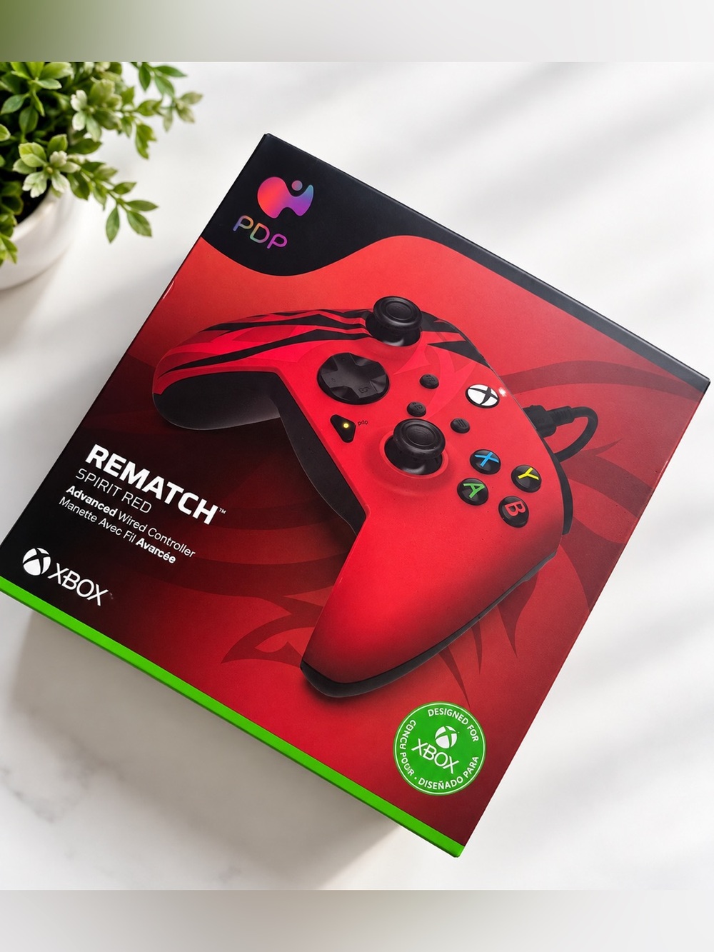 Match Rematch Wired Xbox Controller – Red